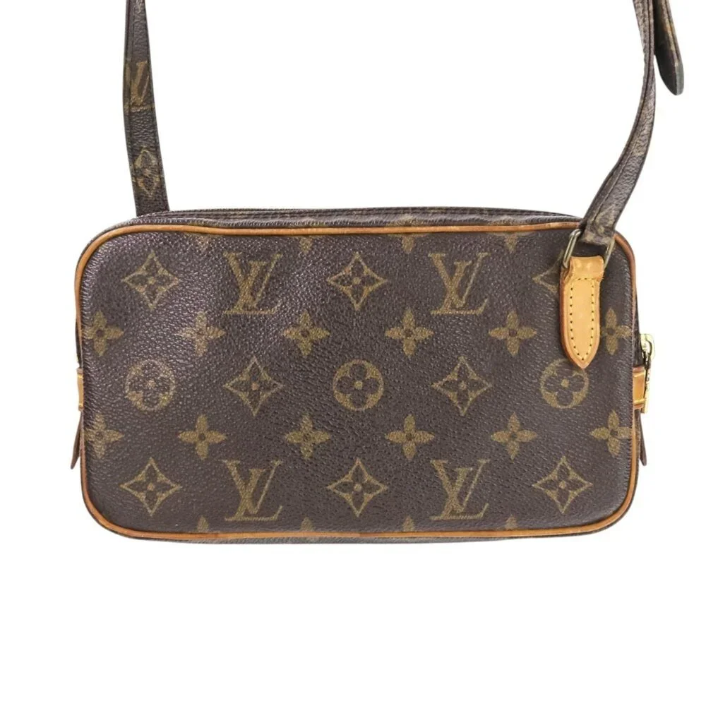 LOUIS VUITTON Authentic Brown Monogram Pochette Mini Bag - Picture 4 of 16